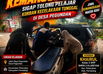 Aksi Kemanusiaan Agung Sulistio, Sigap Tolong Pelajar Korban Kecelakaan Tunggal di Desa Pegundan 20