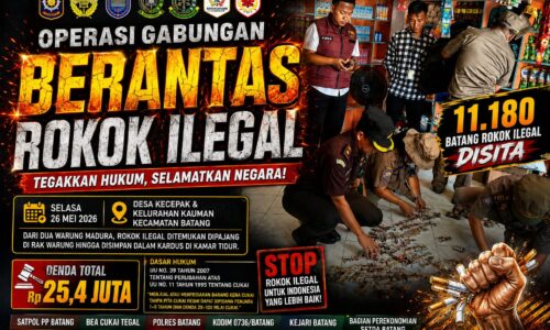 Agung Sulistio Apresiasi Operasi Gabungan Pemberantasan Rokok Ilegal di Batang, Tegaskan Penegakan Hukum Harus Konsisten 11