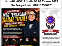 AGUNG SULISTIO: MBG Terancam Gagal Total, Presiden Diminta Copot Waka BGN Nanik S. Deyang 12