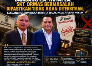 Bambang L.A. Hutapea: SKT Ormas Bermasalah Dipastikan Tidak Akan Diterbitkan, Kesbangpol Kuningan Diminta Tegak pada Aturan Hukum 19