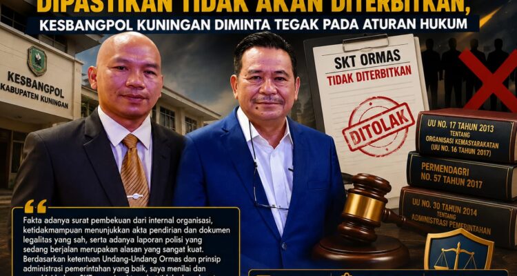 Bambang L.A. Hutapea: SKT Ormas Bermasalah Dipastikan Tidak Akan Diterbitkan, Kesbangpol Kuningan Diminta Tegak pada Aturan Hukum 1