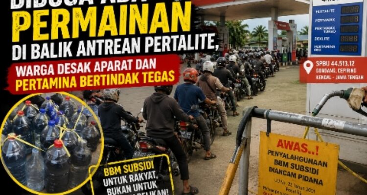 Diduga Ada Permainan di Balik Antrean Pertalite, Warga Desak Aparat dan Pertamina Bertindak Tegas 1