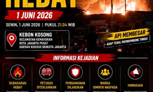 Kebakaran Hebat Melanda Kawasan Kebon Kosong, Kemayoran Jakarta Pusat 6