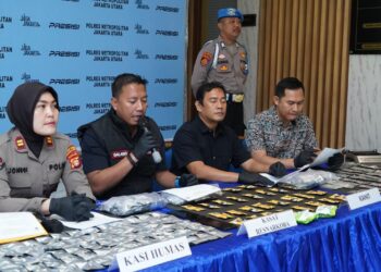 Polres Jakut Amankan 276 BB Jenis Narkotika, Bandar dan Kurir Ditangkap 18