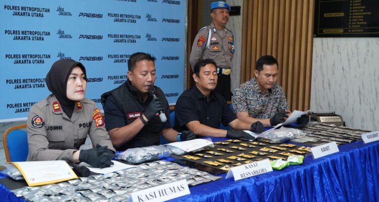 Polres Jakut Amankan 276 BB Jenis Narkotika, Bandar dan Kurir Ditangkap 1
