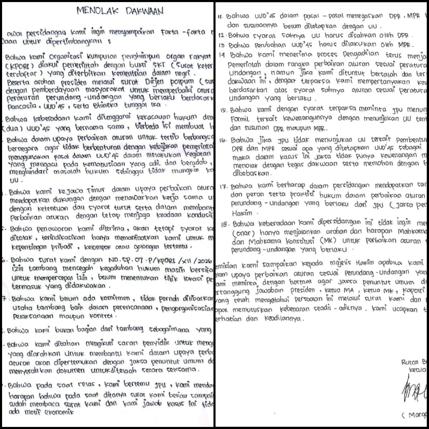 Sidang Eksepsi Ketua Umum KPORI Memanas, JPU Tolak Seluruh Keberatan Terdakwa 3 Sidang Eksepsi Ketua Umum KPORI Memanas, JPU Tolak Seluruh Keberatan Terdakwa 3
