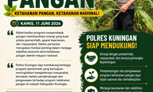 Kapolres Kuningan Tegaskan Ketahanan Pangan Adalah Pilar Ketahanan Nasional, Sinergi Semua Pihak Jadi Kunci Swasembada Pangan 7