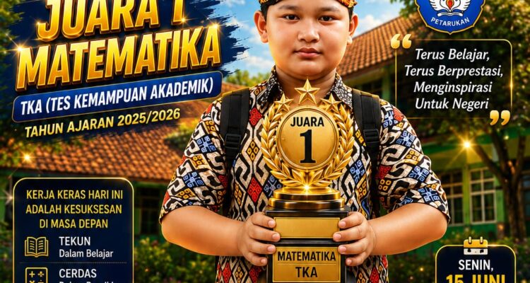 Ahmad Maulana Iqbal Raih Juara 1 Matematika TKA SDN 5 Loning Petarukan 1