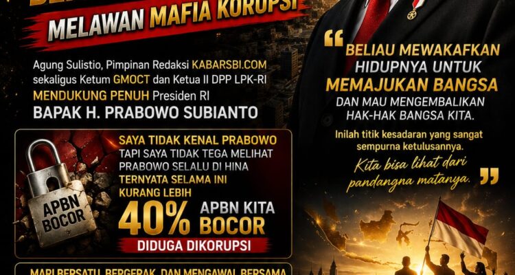 Agung Sulistio: Jangan Biarkan Presiden Prabowo Berjuang Sendirian Melawan Mafia Korupsi 1