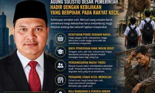 Daya Beli Masyarakat Tertekan, Agung Sulistio Desak Kebijakan Ekonomi yang Lebih Berpihak kepada Rakyat Kecil 6