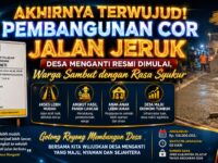 Akhirnya Terwujud! Pembangunan Cor Jalan Jeruk Desa Menganti Resmi Dimulai, Warga Sambut dengan Rasa Syukur 11