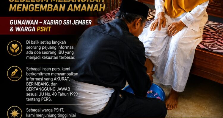 Gunawan, Kabiro SBI Jember Sekaligus Warga PSHT, Mohon Doa Restu kepada Ibu Kandung Sebelum Melanjutkan Pengabdian 2