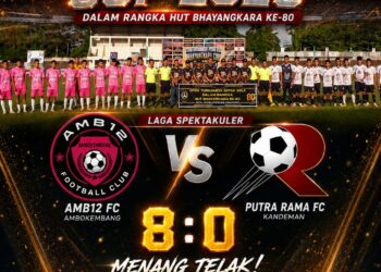 Bhayangkara Cup 2026 Berlangsung Spektakuler, AMB12 FC Ambokembang Menang Telak 8-0, Masyarakat Ucapkan Selamat HUT Bhayangkara ke-80 16