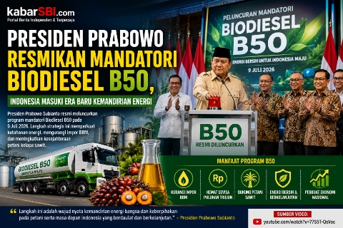 Presiden Prabowo Resmikan Mandatori Biodiesel B50, Indonesia Masuki Era Baru Kemandirian Energi 1 Presiden Prabowo Resmikan Mandatori Biodiesel B50, Indonesia Masuki Era Baru Kemandirian Energi 1
