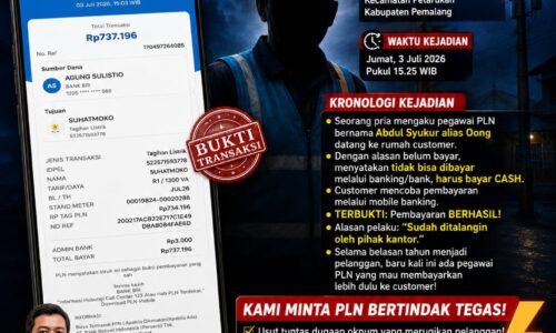 Diduga Mengatasnamakan Pegawai PLN, Warga Pemalang Pertanyakan Prosedur Penagihan Tunai: Minta PLN Bertindak Tegas dan Beri Klarifikasi Resmi 11