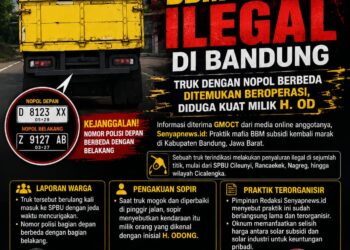 Marak Mafia BBM Subsidi Ilegal di Bandung, Truk dengan Nopol Berbeda Ditemukan Beroperasi, Diduga Kuat Milik H. OD 17