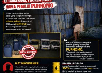 Dugaan Penimbunan BBM Subsidi di Tangerang, Penjaga Sebut Nama Pemilik Purnomo 16