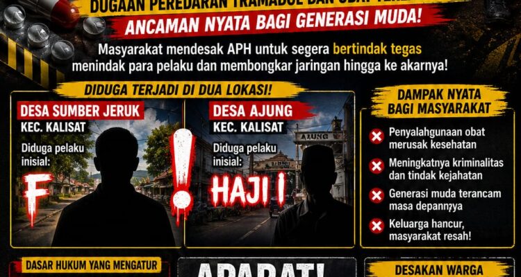 Darurat Obat Keras di Kalisat? Warga Desak APH Sikat Tuntas Dugaan Peredaran Tramadol dan Obat Terlarang Hingga ke Akar Jaringan 1