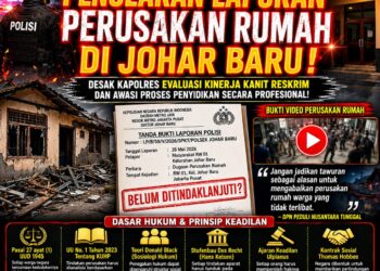 DPN Peduli Nusantara Tunggal Soroti Dugaan Penolakan Laporan Perusakan Rumah di Johar Baru, Desak Evaluasi Kinerja Kanit Reskrim dan Pengawasan Penyidikan 16
