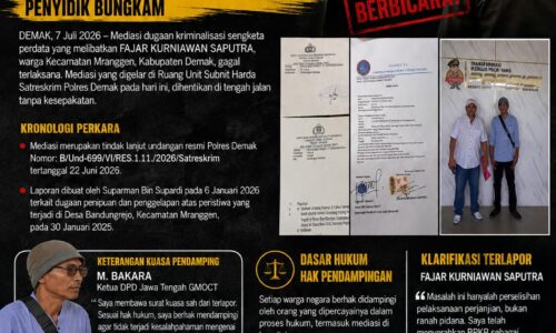 Mediasi di Polres Demak Batal: Kuasa Pendamping Dilarang Berbicara, Penyidik Bungkam 10