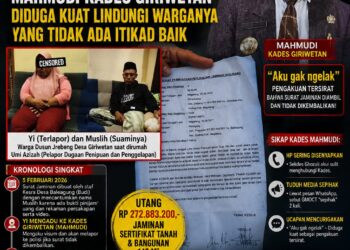 Jalan Terjal Umi Azizah, Surat Jaminan Lenyap, Mahmudi Kades Giriwetan Diduga Kuat Lindungi Warganya yang Tidak ada Itikad Baik 19