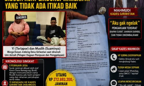 Jalan Terjal Umi Azizah, Surat Jaminan Lenyap, Mahmudi Kades Giriwetan Diduga Kuat Lindungi Warganya yang Tidak ada Itikad Baik 10