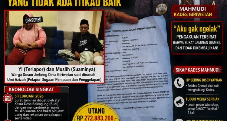 Jalan Terjal Umi Azizah, Surat Jaminan Lenyap, Mahmudi Kades Giriwetan Diduga Kuat Lindungi Warganya yang Tidak ada Itikad Baik 1