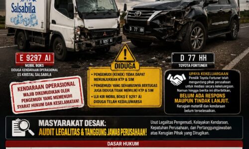 Mobil Boks Diduga Dikemudikan Kenek Tanpa SIM, Kecelakaan di Jalan Lingkar Timur Kuningan Picu Desakan Audit Legalitas Perusahaan 12