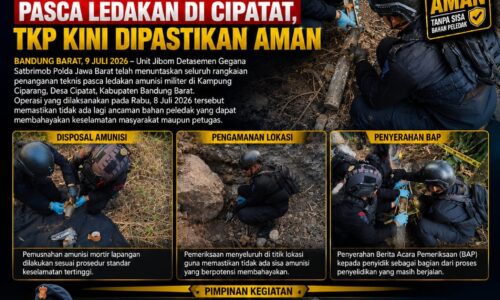 Tim Jibom Gegana Polda Jabar Rampungkan Penanganan Amunisi Pascaledakan di Cipatat, Lokasi Dinyatakan Aman 13