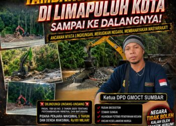 Dapat Laporan Anggota Media, GMOCT Sumbar Desak Usut Tuntas Tambang Emas Ilegal di Limapuluh Kota Sampai ke Dalangnya 17