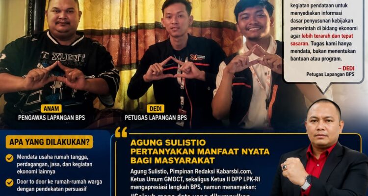 Sensus Ekonomi BPS Turun ke Desa Loning, Masyarakat Didata; Agung Sulistio Pertanyakan Manfaat Nyata bagi Warga 1
