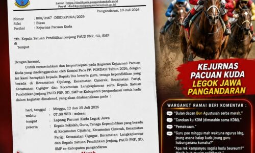 Surat Kadisdik Pangandaran Instruksikan Guru Berbaju Merah Hadiri Kejurnas Pacuan Kuda, Tuai Sorotan Warganet 10