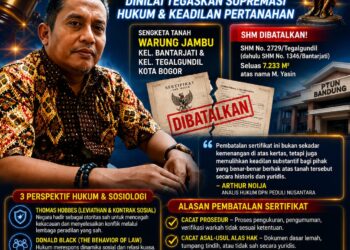 DPN Peduli Nusantara Soroti Pembatalan SHM di Warung Jambu: Putusan PTUN Bandung Dinilai Tegaskan Supremasi Hukum dan Keadilan Pertanahan 21