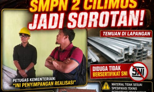 Diduga Gunakan Baja Ringan Tak Sesuai Spesifikasi, Proyek Revitalisasi SMPN 2 Cilimus Jadi Sorotan 10