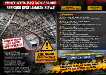 Diduga Gunakan Baja Ringan Tak Sesuai SNI, Proyek Revitalisasi SMPN 2 Cilimus Berpotensi Langgar UU Jasa Konstruksi, UU Bangunan Gedung, hingga UU Tipikor 16