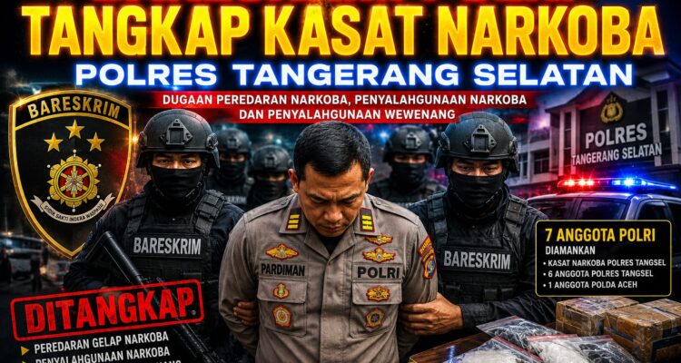 Bareskrim Polri Tangkap Kasat Narkoba Polres Tangerang Selatan, Dugaan Penyalahgunaan Wewenang dan Peredaran Narkoba Diguncang Sorotan Publik 1