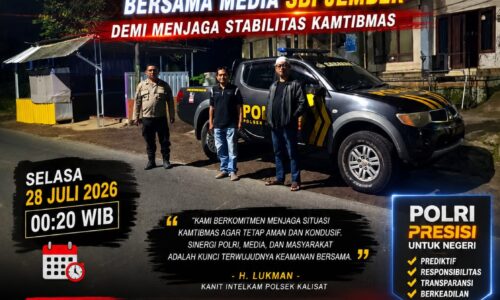Polsek Kalisat Perkuat Sinergi Bersama Media SBI Jember, Patroli Malam Intensif Demi Menjaga Stabilitas Kamtibmas 10