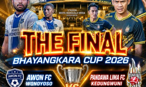 THE FINAL BHAYANGKARA CUP 2026: Puncak Pertarungan Awon FC Wonoyoso vs Pandawa Lima FC Kedungwuni, Siap Mengguncang Stadion Widya Manggala Krida 6