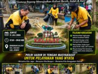 Polri Bersama Forkopimcam dan Masyarakat Gelar Kerja Bakti serta Penanaman Bunga di Bundaran Kalisat, Wujudkan Lingkungan Bersih dan Asri 12