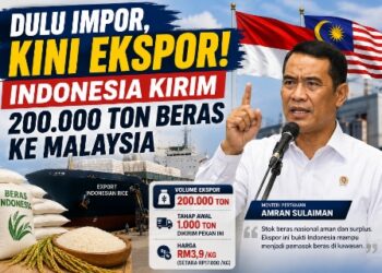 Dulu Impor, Kini Ekspor! Indonesia Kirim 200.000 Ton Beras ke Malaysia 17