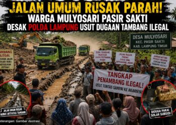 Jalan Umum Rusak Parah! Warga Mulyosari Pasir Sakti Desak Polda Lampung Usut Tuntas Dugaan Tambang Ilegal dan Penyalahgunaan BBM Bersubsidi 19