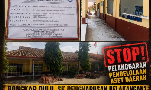 SMPN 2 Cidahu Diduga Bongkar Aset Daerah Sebelum SK Penghapusan Terbit, Prosedur BMD Dipertanyakan 12