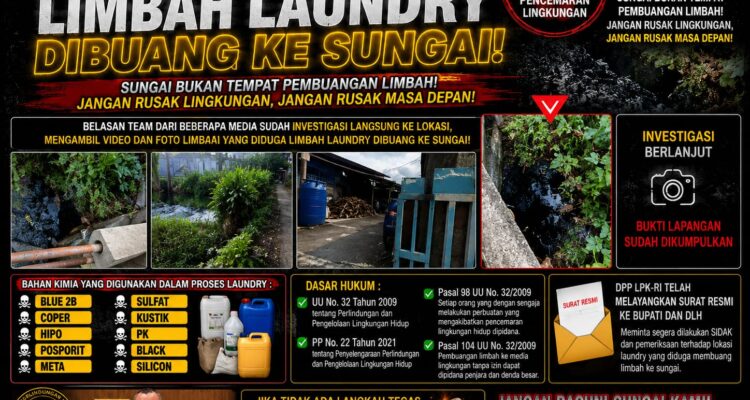 Dugaan Limbah Laundry Di Kabupaten Pekalongan Disorot, Belasan Tim Media Turun Investigasi 1