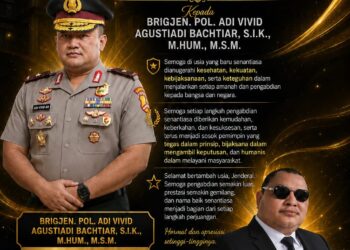 Diiringi Doa dan Apresiasi, Agung Sulistio Sampaikan Selamat Ulang Tahun kepada Brigjen Pol. Adi Vivid 18