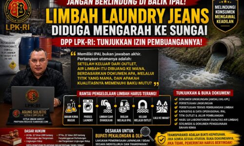 Jangan Berlindung di Balik IPAL! Limbah Laundry Jeans Diduga Mengarah ke Sungai, DPP LPK-RI: Tunjukkan Izin Pembuangannya! 10