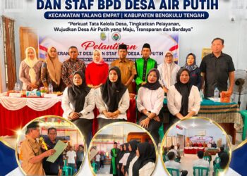Perkuat Tata Kelola Pemerintahan Desa, Perangkat Desa dan Staf BPD Air Putih Resmi Dilantik 17