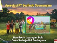 Pj. Kepala Desa dan Kepala Desa Apresiasi PT Socfindo Seumanyam atas Dukungan Bersihkan Lapangan Bola 12