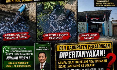Puluhan Media Saksikan Aliran Limbah Laundry ke Sungai, Agung Sulistio Hubungi Menteri LH: DLH Pekalongan Jangan Tutup Mata! 7