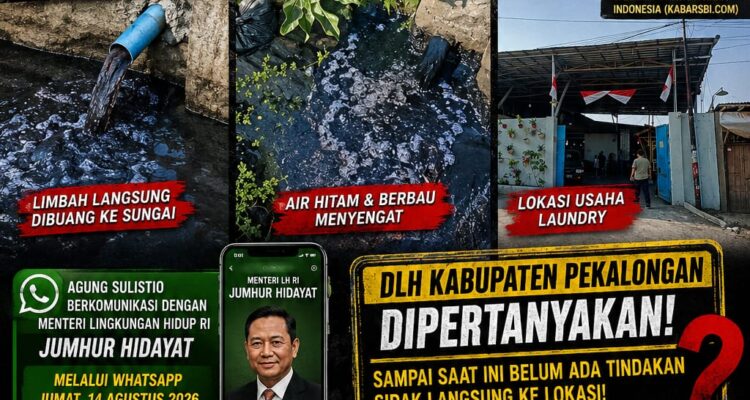 Puluhan Media Saksikan Aliran Limbah Laundry ke Sungai, Agung Sulistio Hubungi Menteri LH: DLH Pekalongan Jangan Tutup Mata! 1