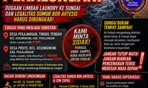 DPP LPK-RI Tantang Menteri LH Turun ke Pekalongan: Dugaan Limbah Laundry dan Legalitas Sumur Bor Artesis Harus Dibongkar 6
